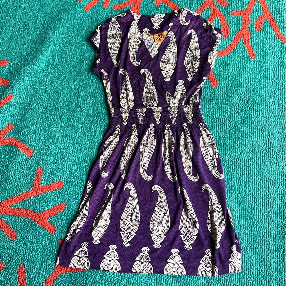 Tory Burch Rare classy purple spring dress silk